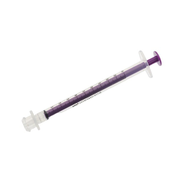 1ml Purple Low Dose Reusable ENFit Enteral Syringe