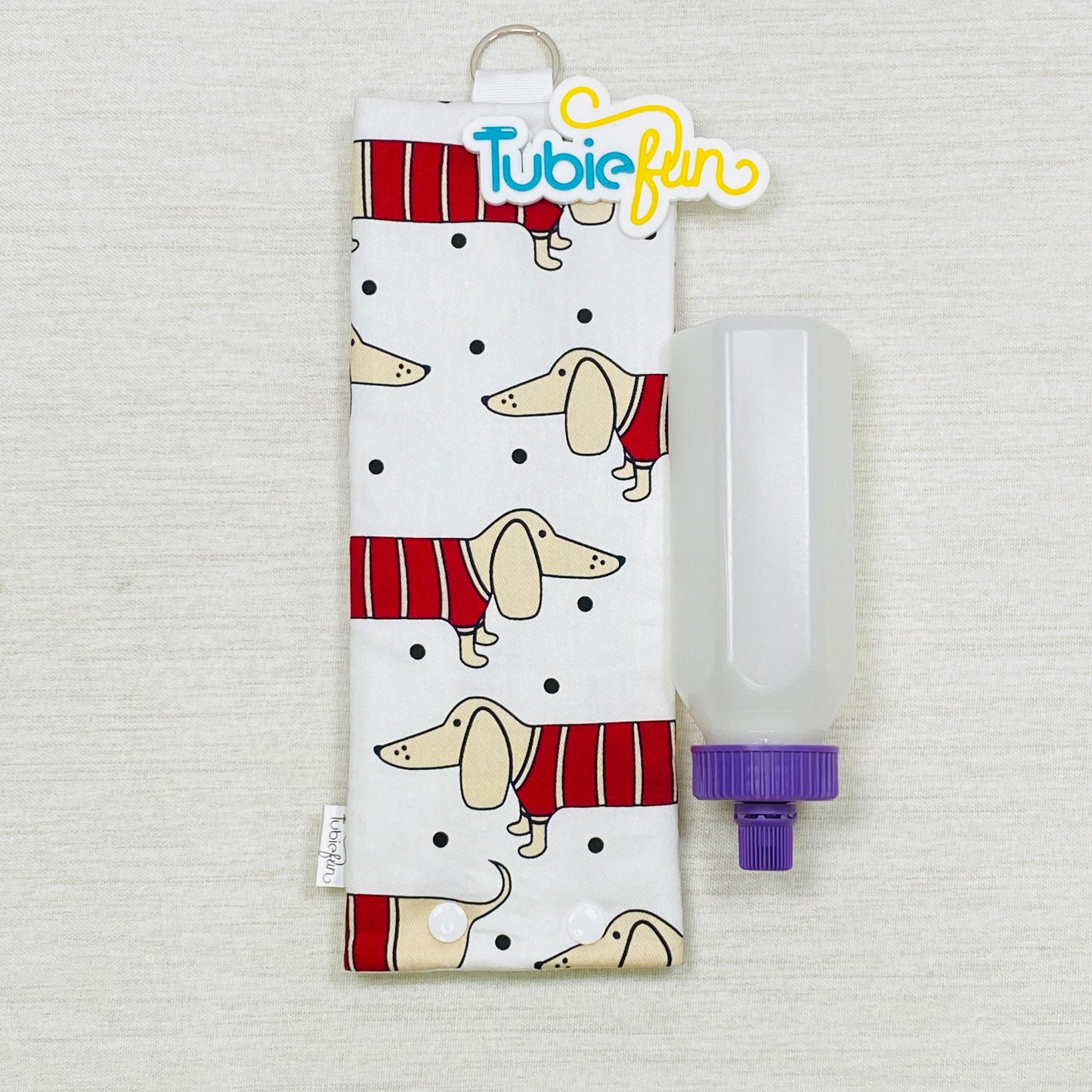 Insulated Milk Bag Suitable for 250ml Bottle in - Sausage Dog