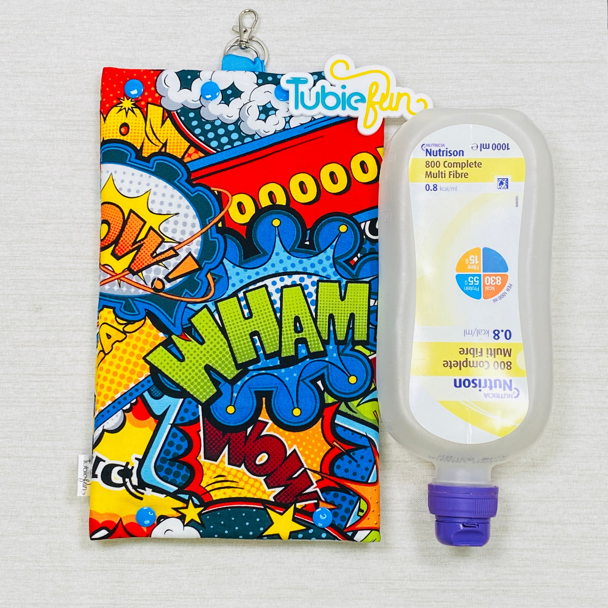 Insulated Milk Bag Suitable for 1L Flocare and 500ml Flexitainers - Comic Words