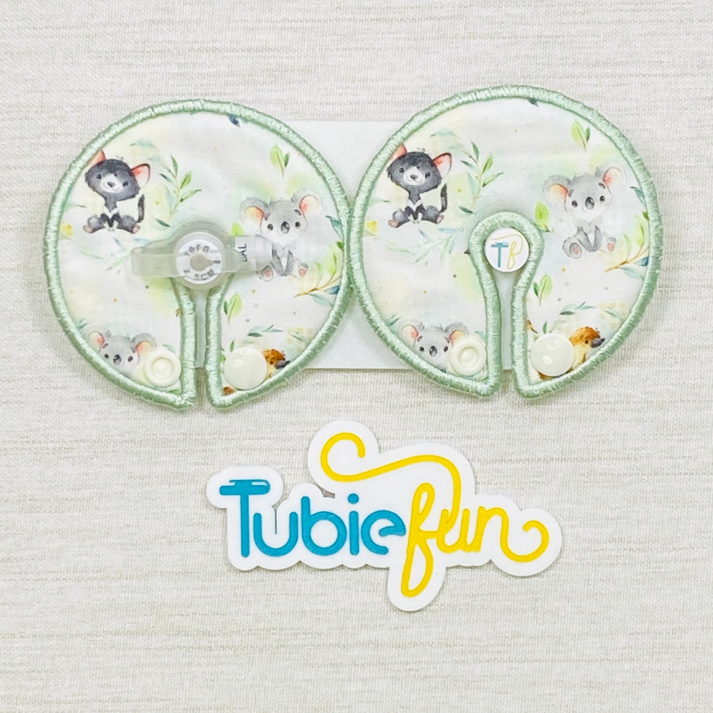 Button Pad Cover Large - Aussie Animals
