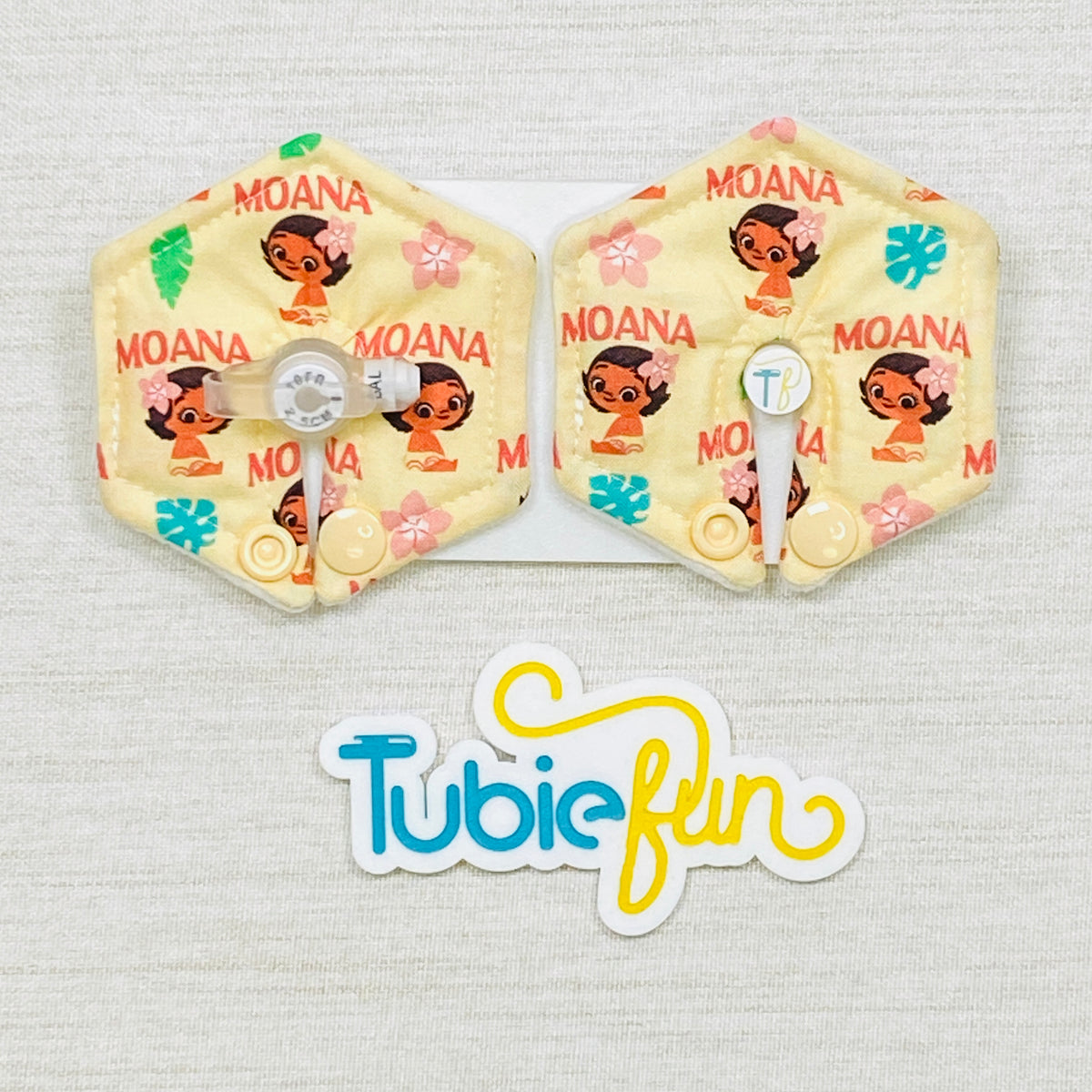 Hexagon G-Tube Button Pad Cover - Island Princess Baby