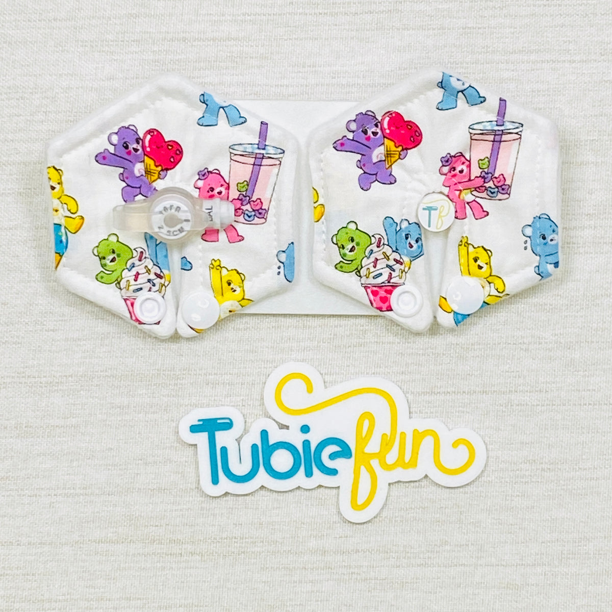 Hexagon G-Tube Button Pad Cover - Bears that Care