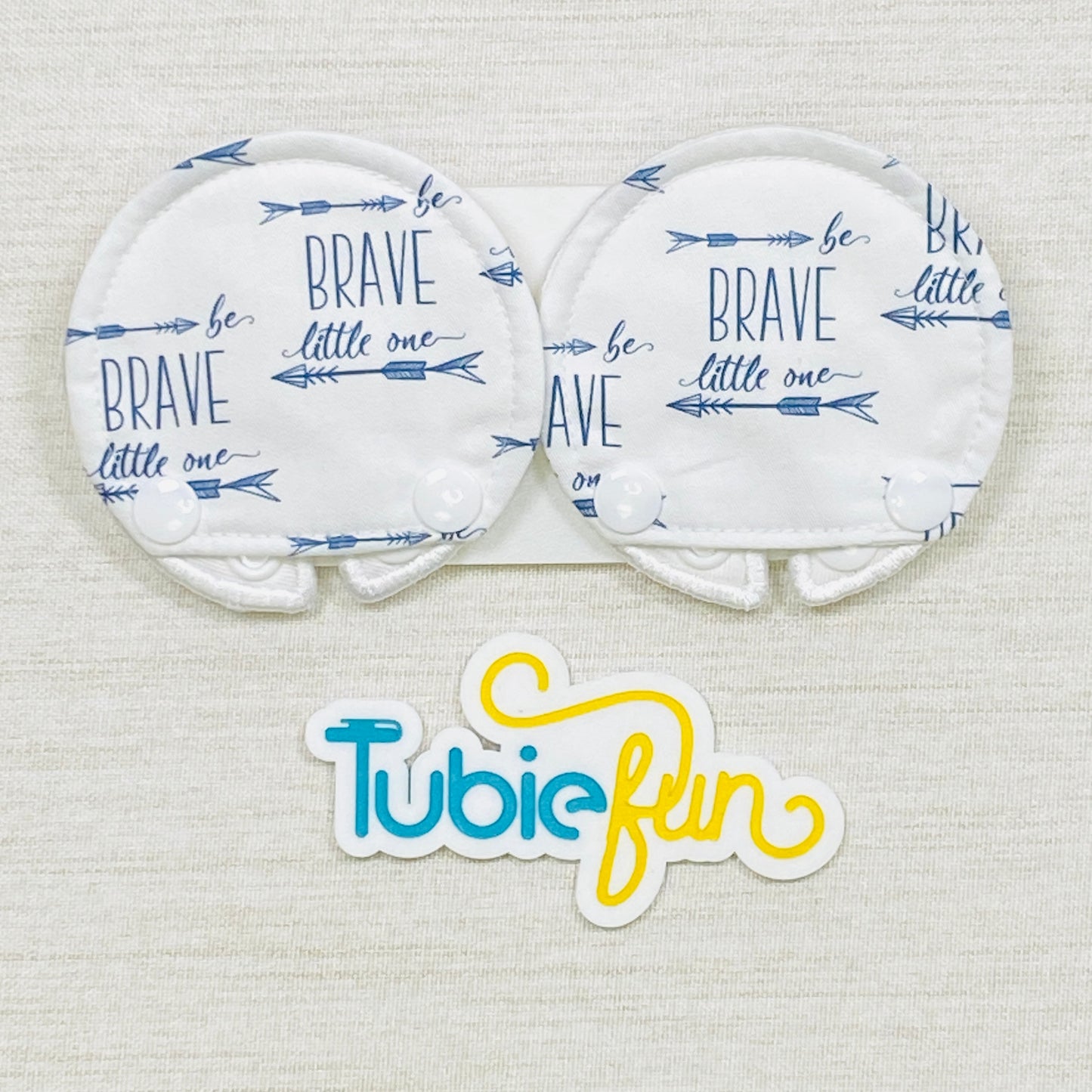 Covered Button Pad - Be Brave Little One