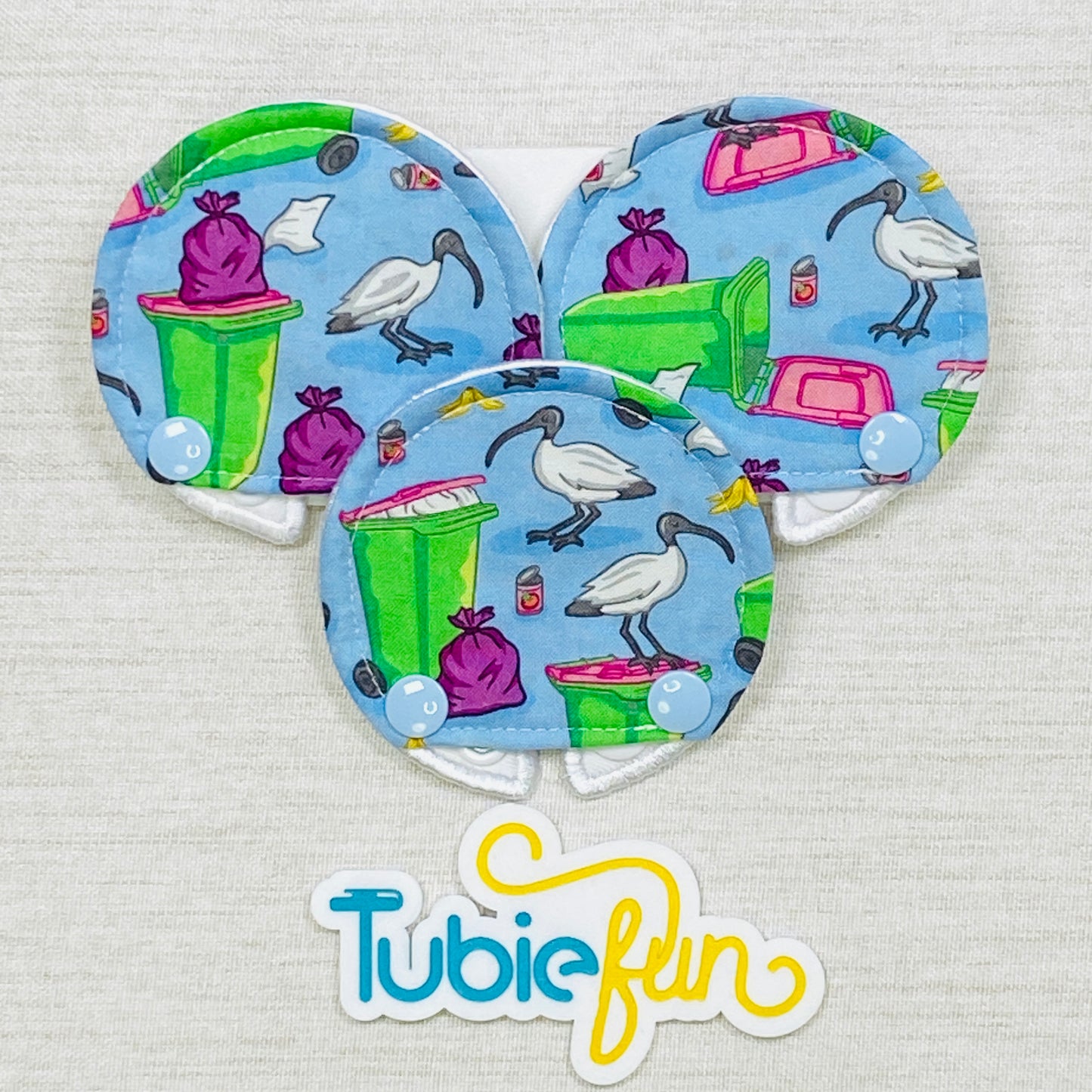 Covered Button Pad - Bin Chickens