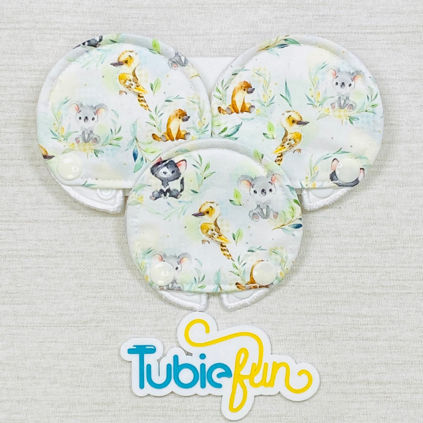 Covered Button Pad - Aussie Animals
