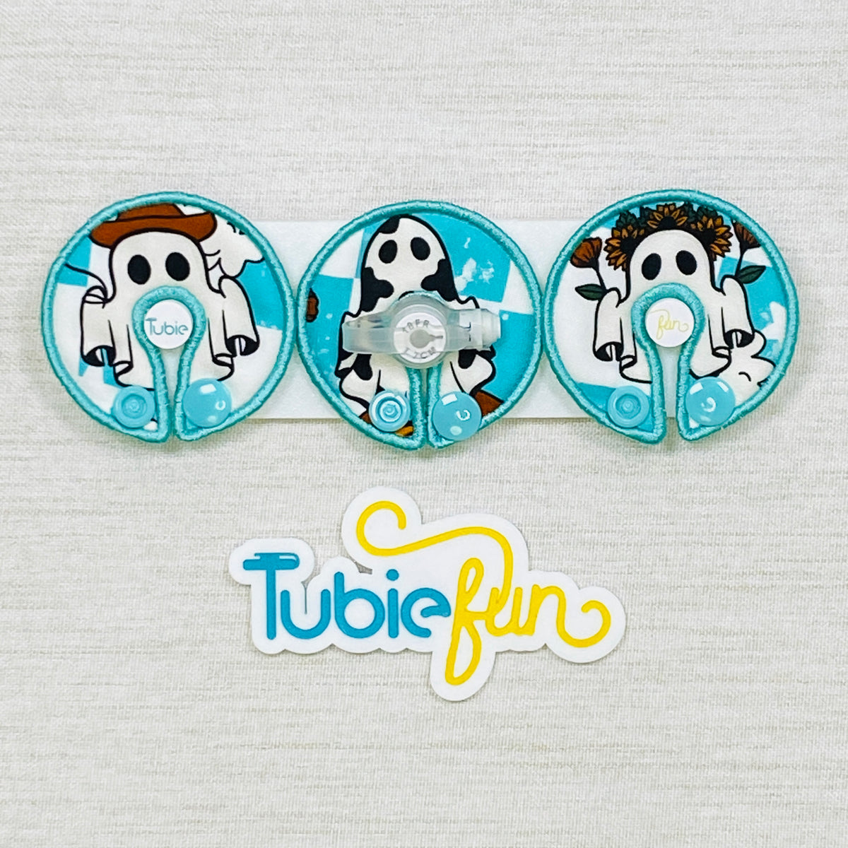 G-Tube Button Pad Cover - Ghosts