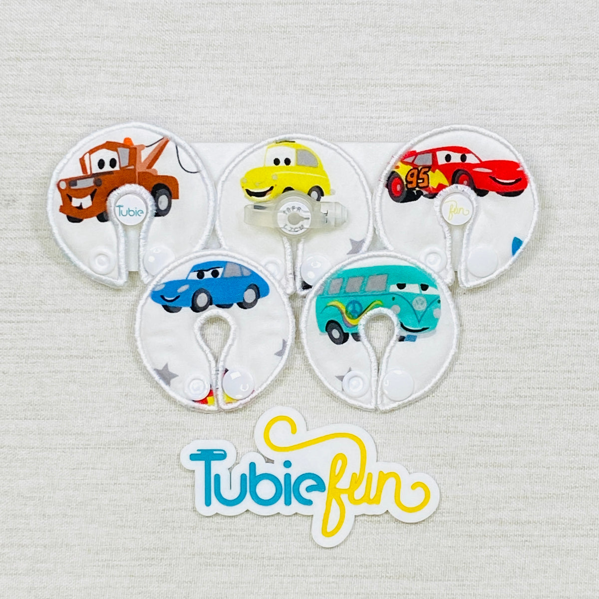G-Tube Button Pad Cover - Driving Friends