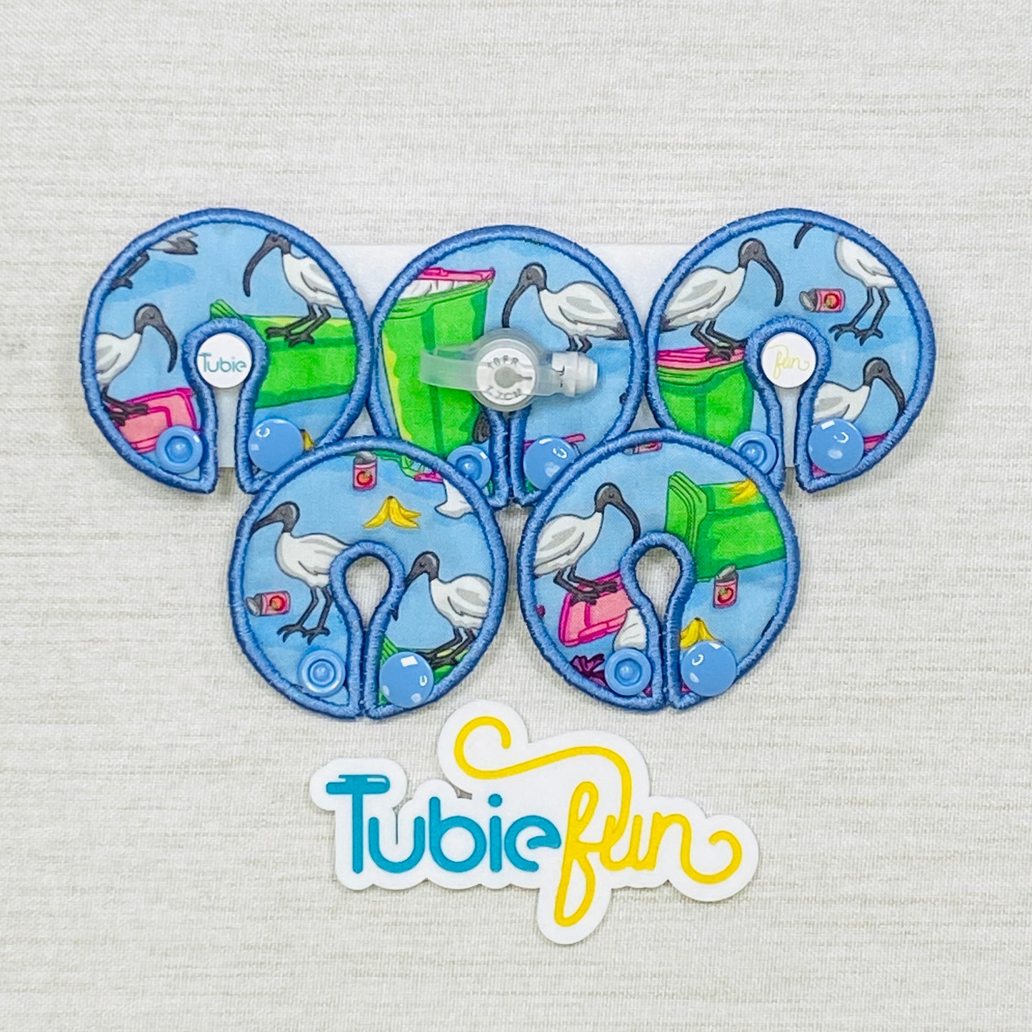 G-Tube Button Pad Cover - Bin Chickens