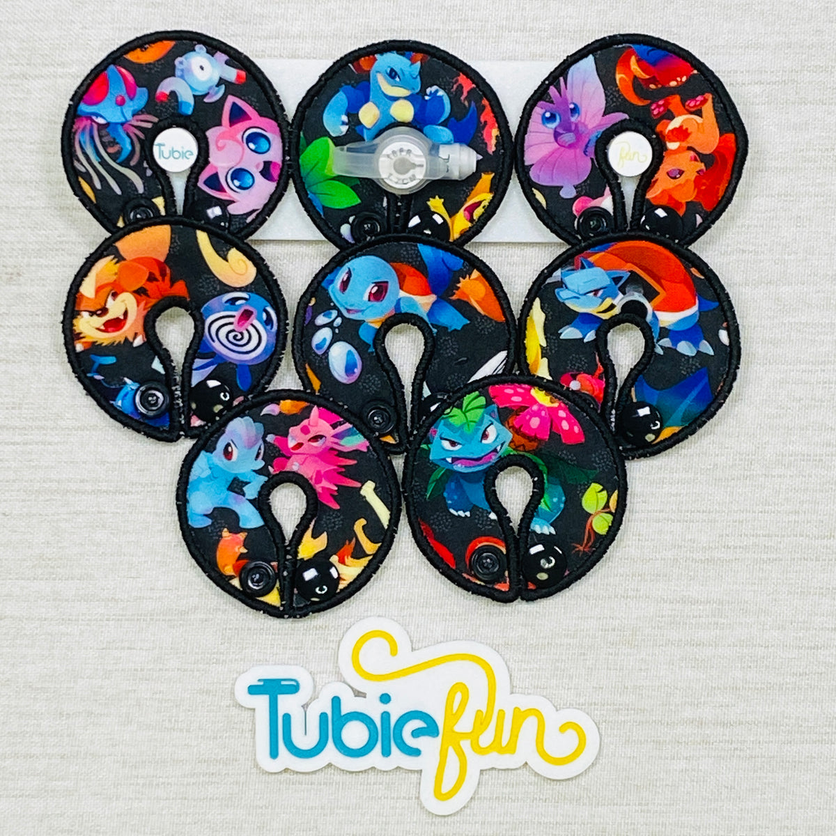 G-Tube Button Pad Cover - Pocket Monsters on Black
