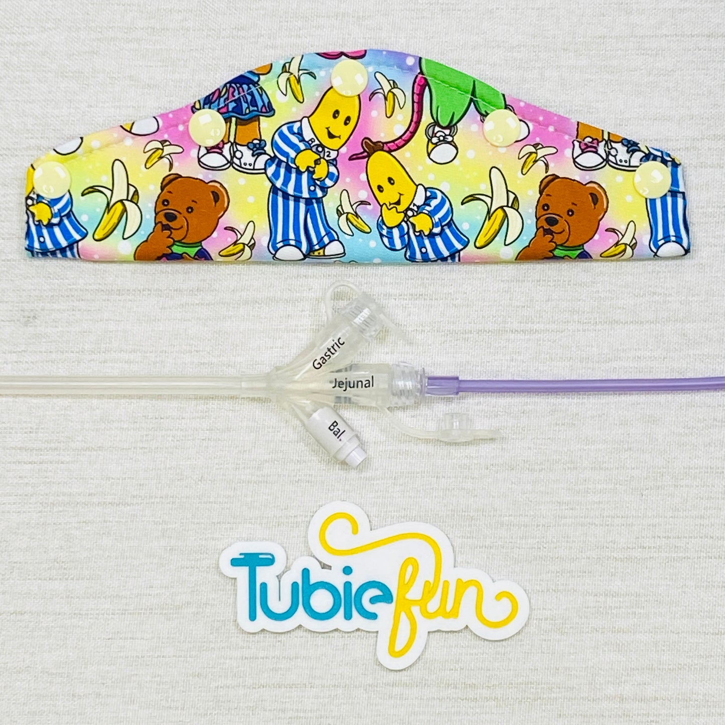 Large Feeding Tube Connection Cover - Bananas and Friends