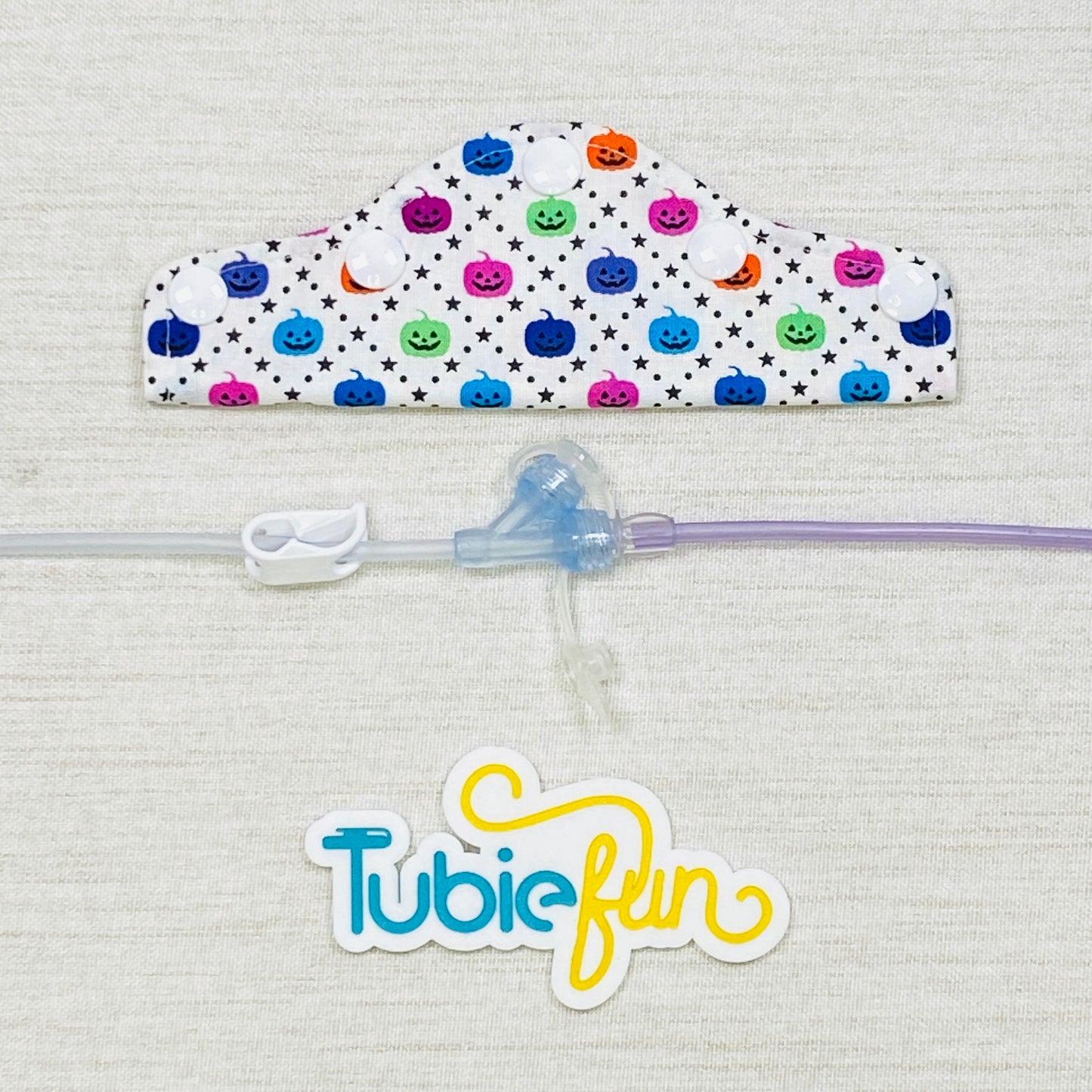Feeding Tube Connection Cover - Halloween Mini Pumpkins