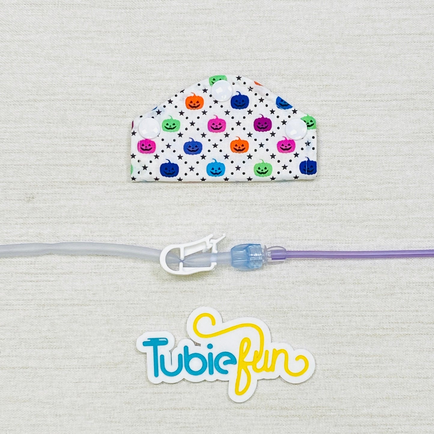 Feeding Tube Mini Connection Cover - Halloween Mini Pumpkins