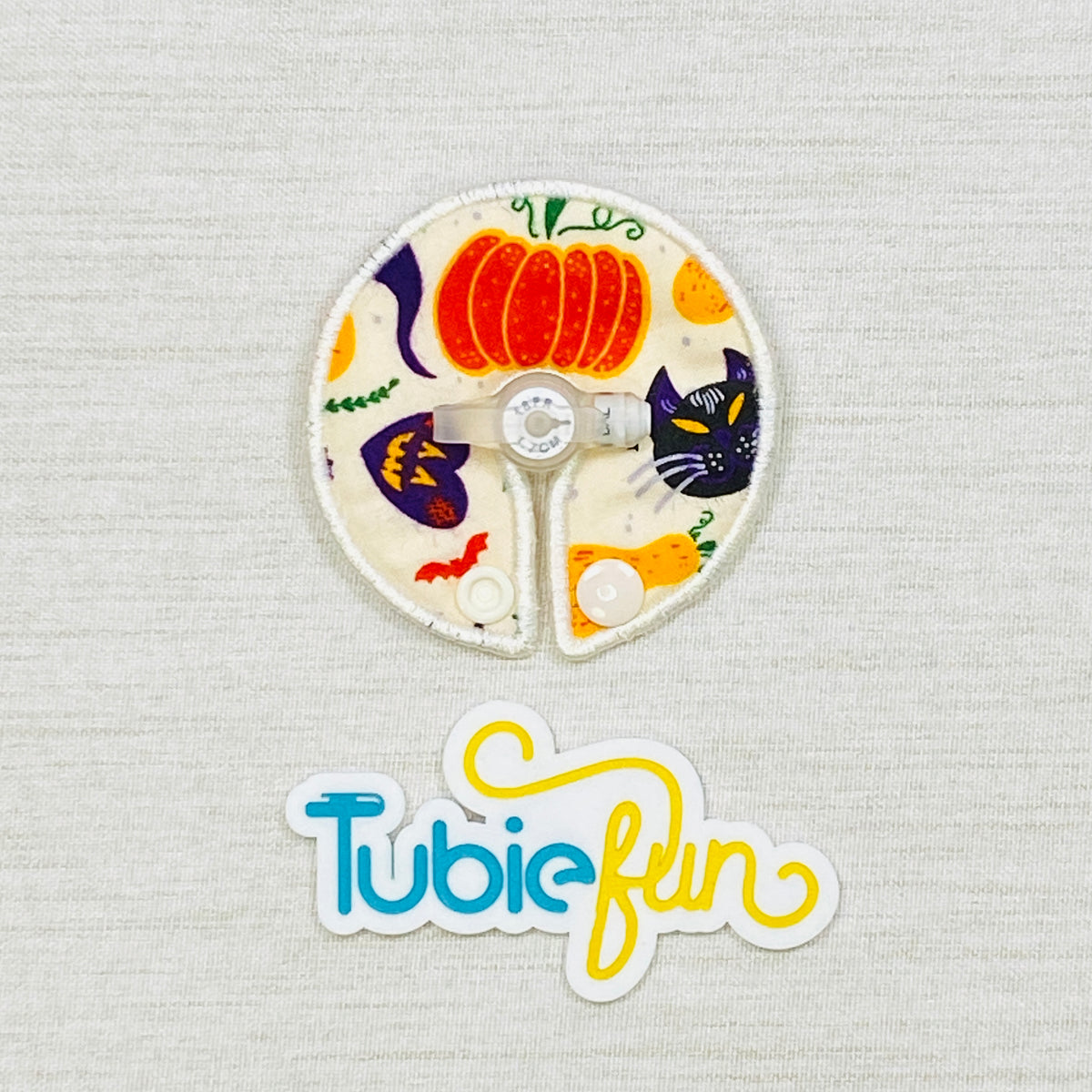 Covered Button Pad - Pumpkin