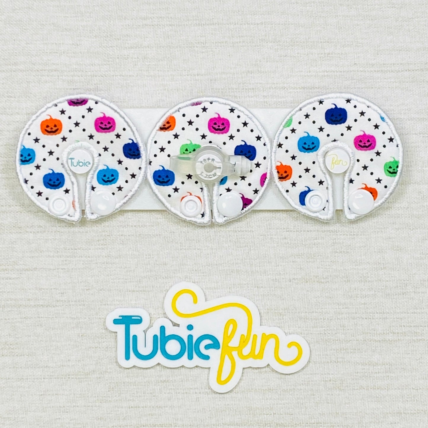 G-Tube Button Pad Cover - Halloween Mini Pumpkins