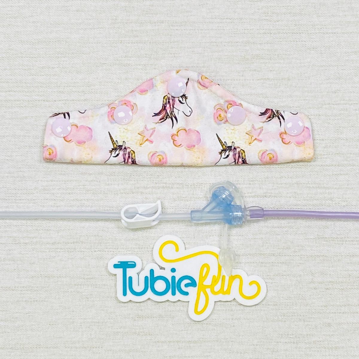 Feeding Tube Connection Cover - Unicorn Wishes
