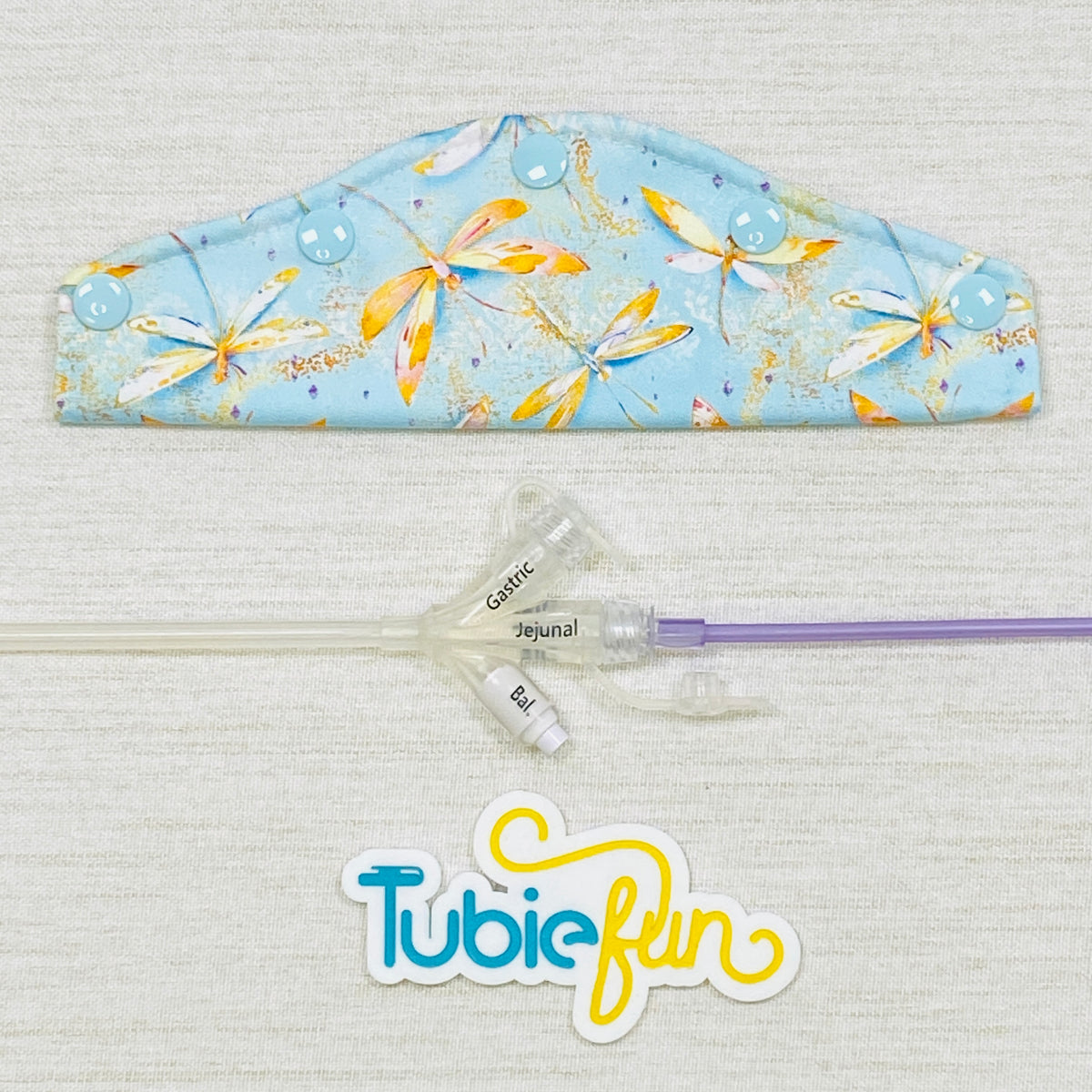Large Feeding Tube Connection Cover - Dragonflies