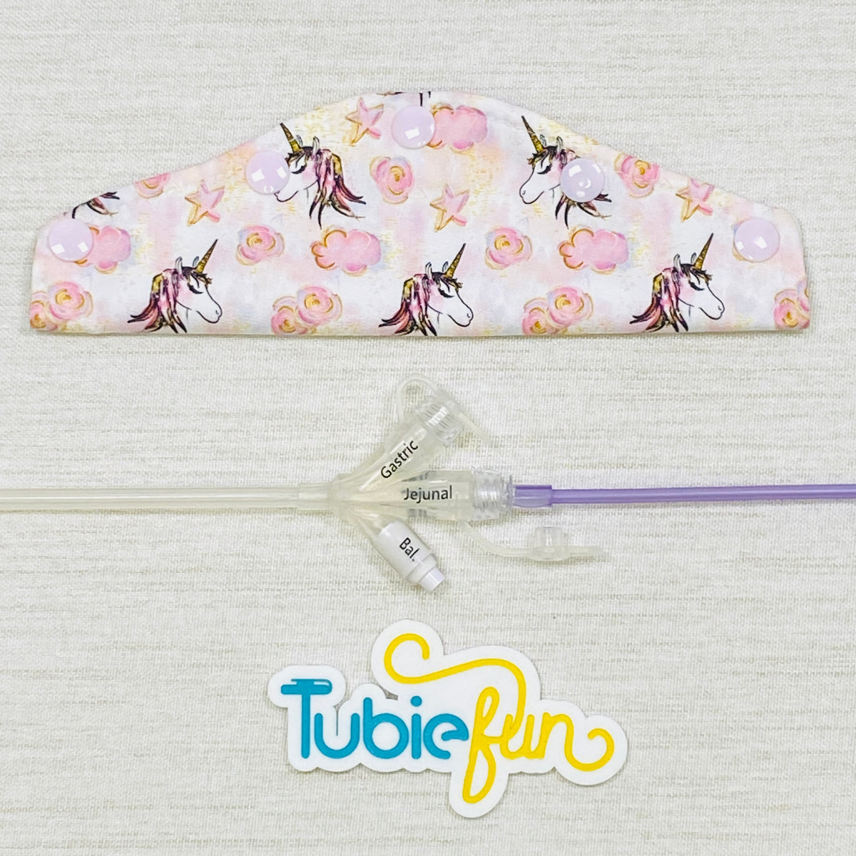 Large Feeding Tube Connection Cover - Unicorn Wishes