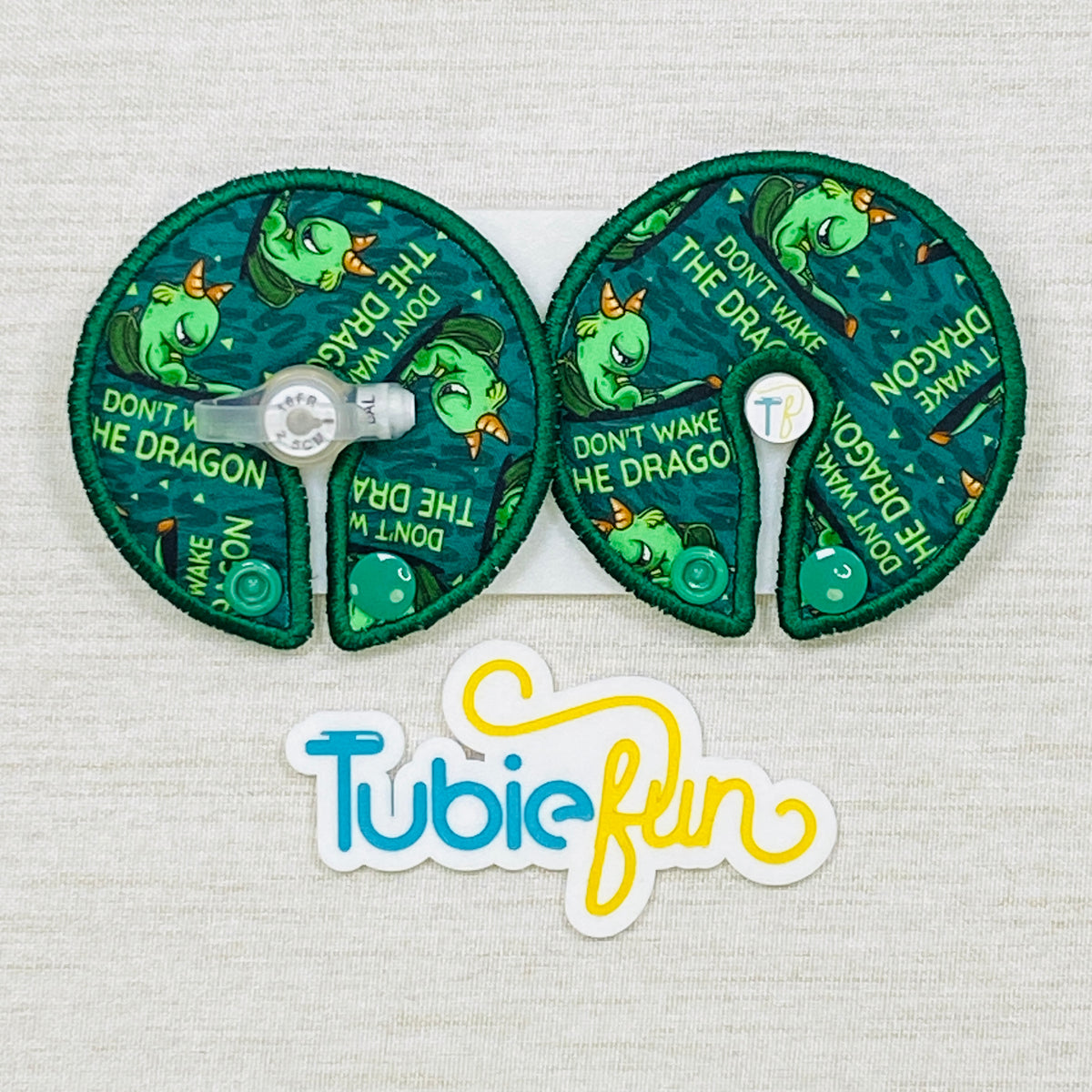 Button Pad Cover Large - Green Dragon