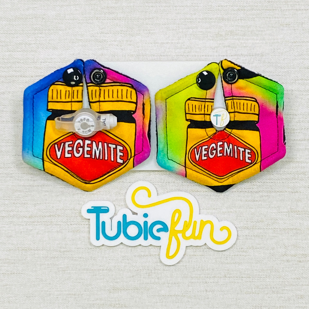 Hexagon G-Tube Button Pad Cover - Happy Little Jars