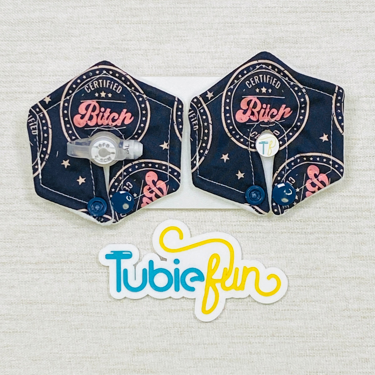 Hexagon G-Tube Button Pad Cover - Certified Sass