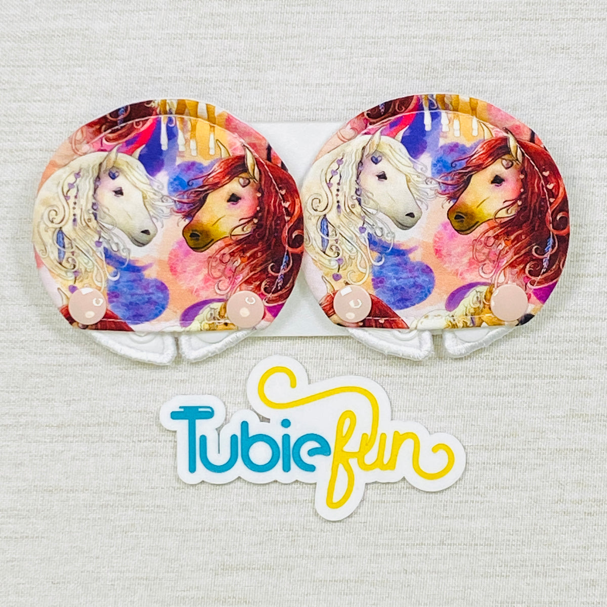 Covered Button Pad - Pretty Ponies