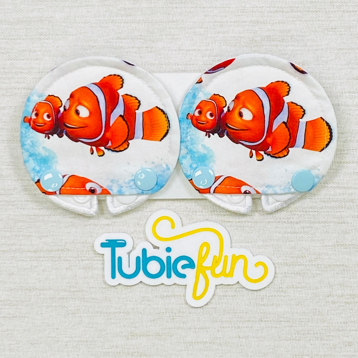 Covered Button Pad - Fish Family