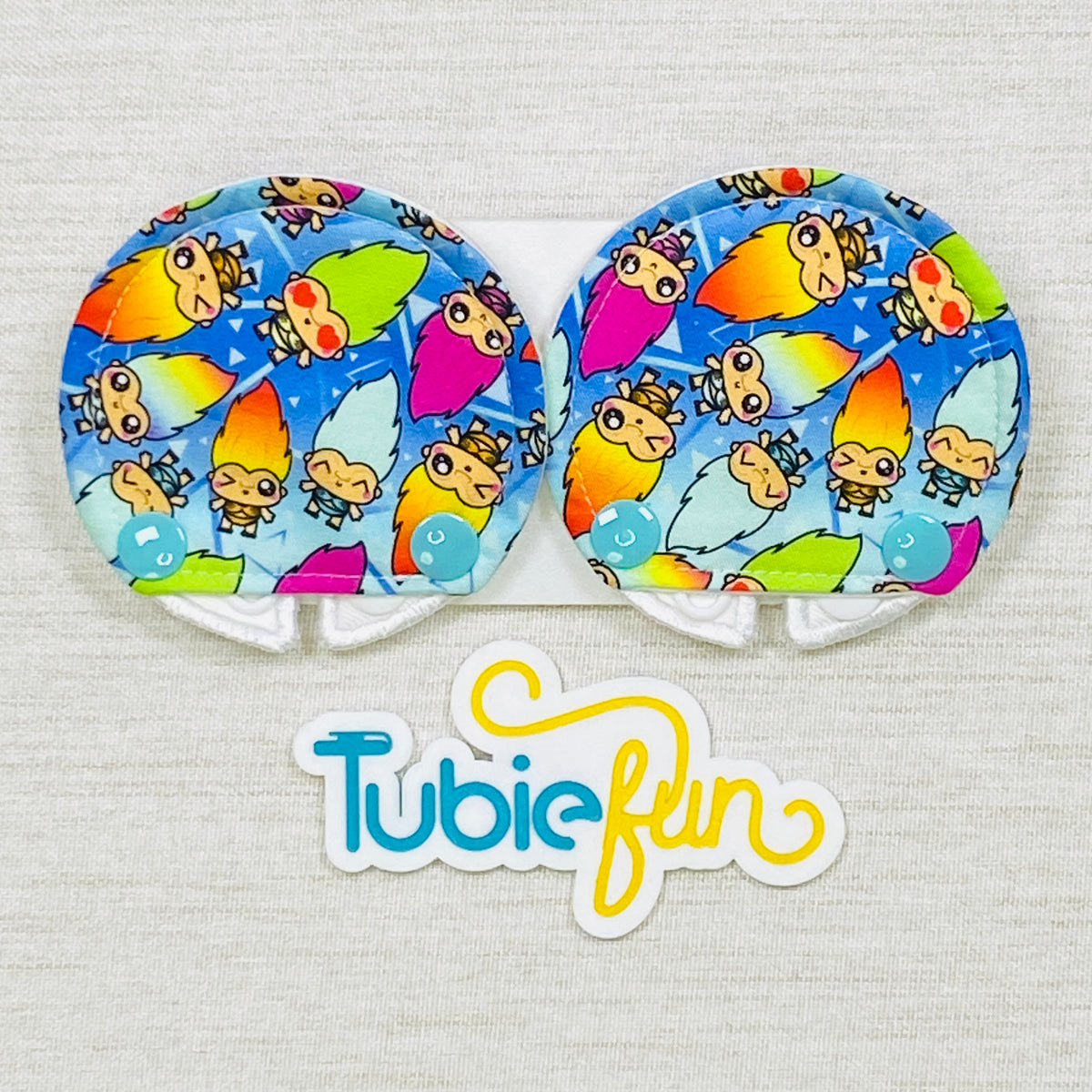 Covered Button Pad - Rainbow Rascals