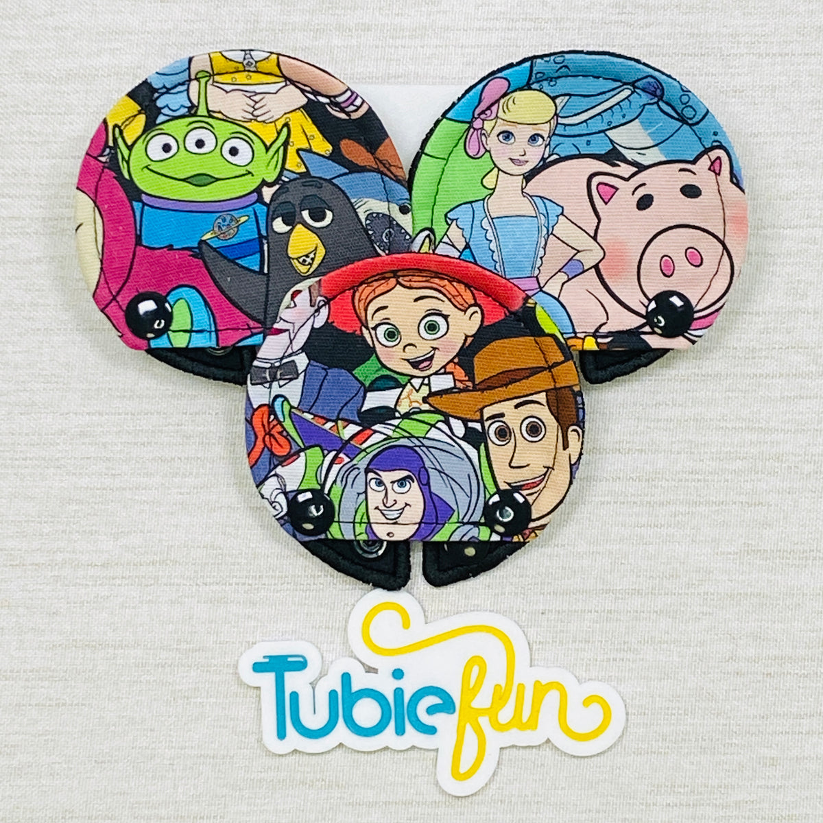 Covered Button Pad - Toy Friends