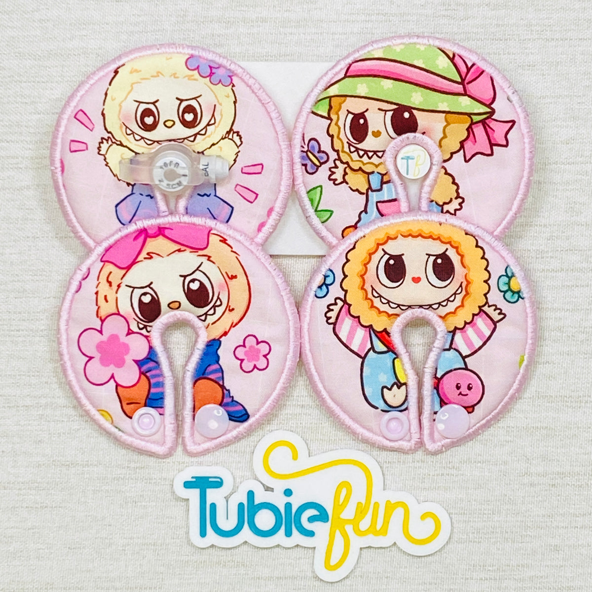 Button Pad Cover Large - Toothy Monsters