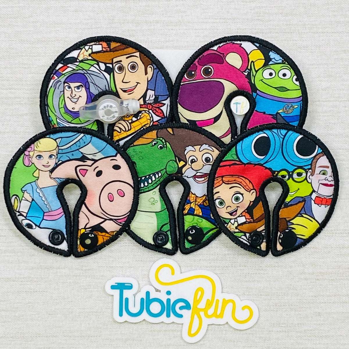 Button Pad Cover Large - Toy Friends