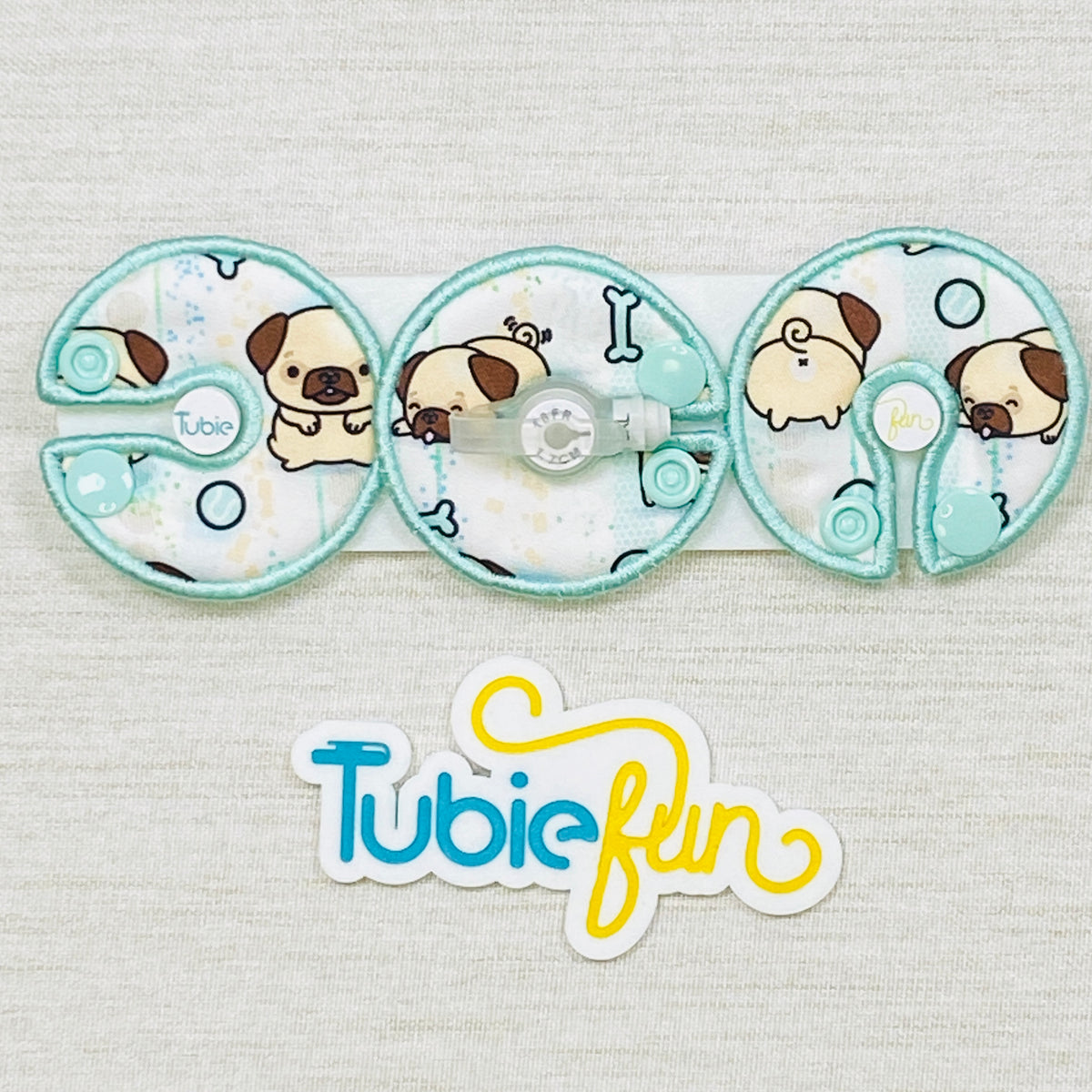 G-Tube Button Pad Cover - Pug Life