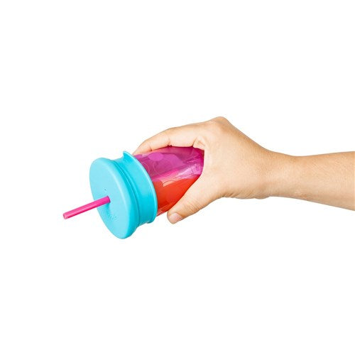 Snug Straw 3pk Silicone Lids - Magenta/Pink