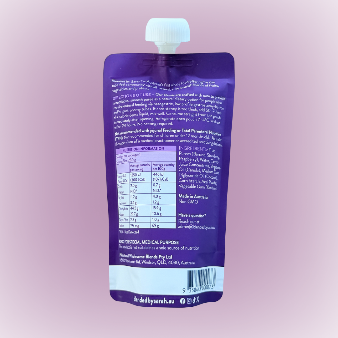 Blended by Sarah - Berry Smoothie Plant Based