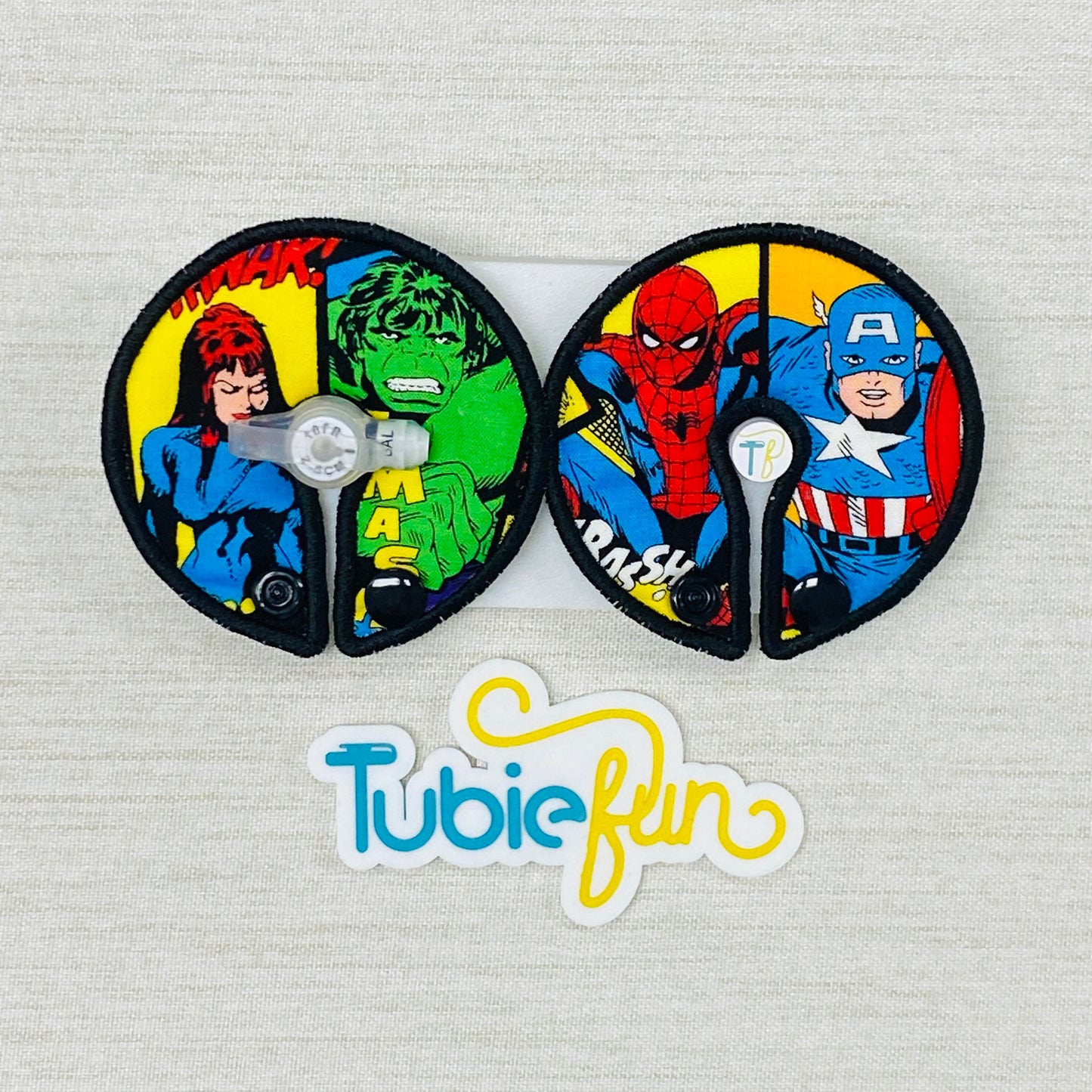 Button Pad Cover Large - Comic Heros