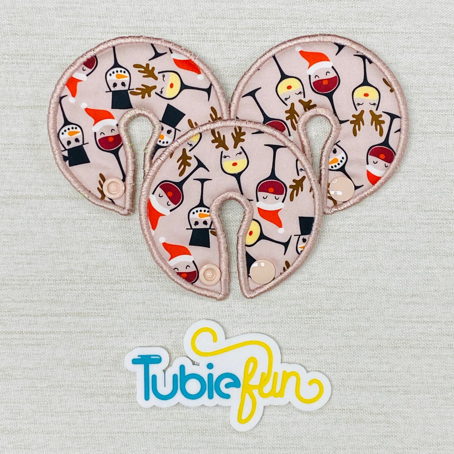 Button Pad Cover Large - Wine Glasses