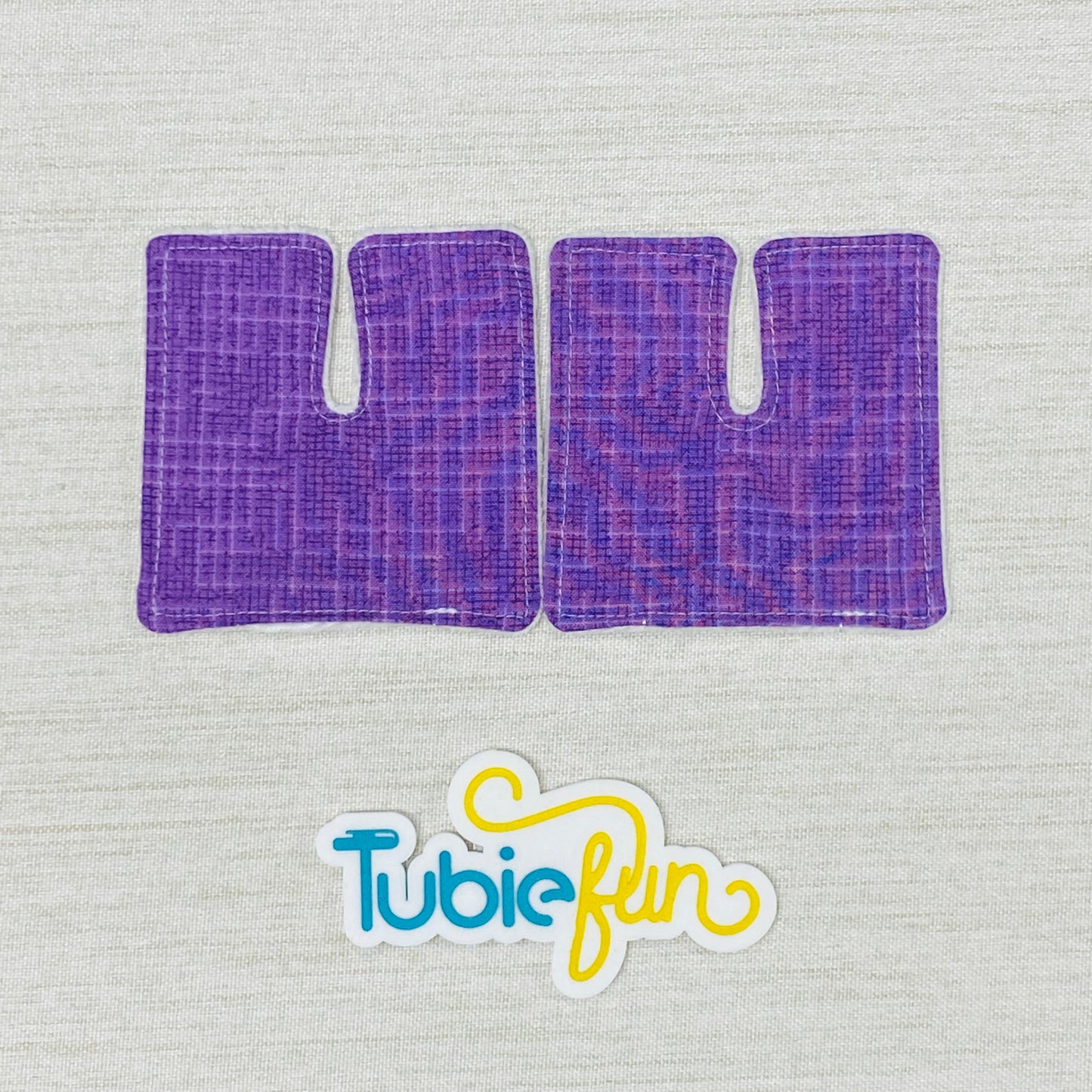 Tracheostomy Pad Cover - Purple Patterned