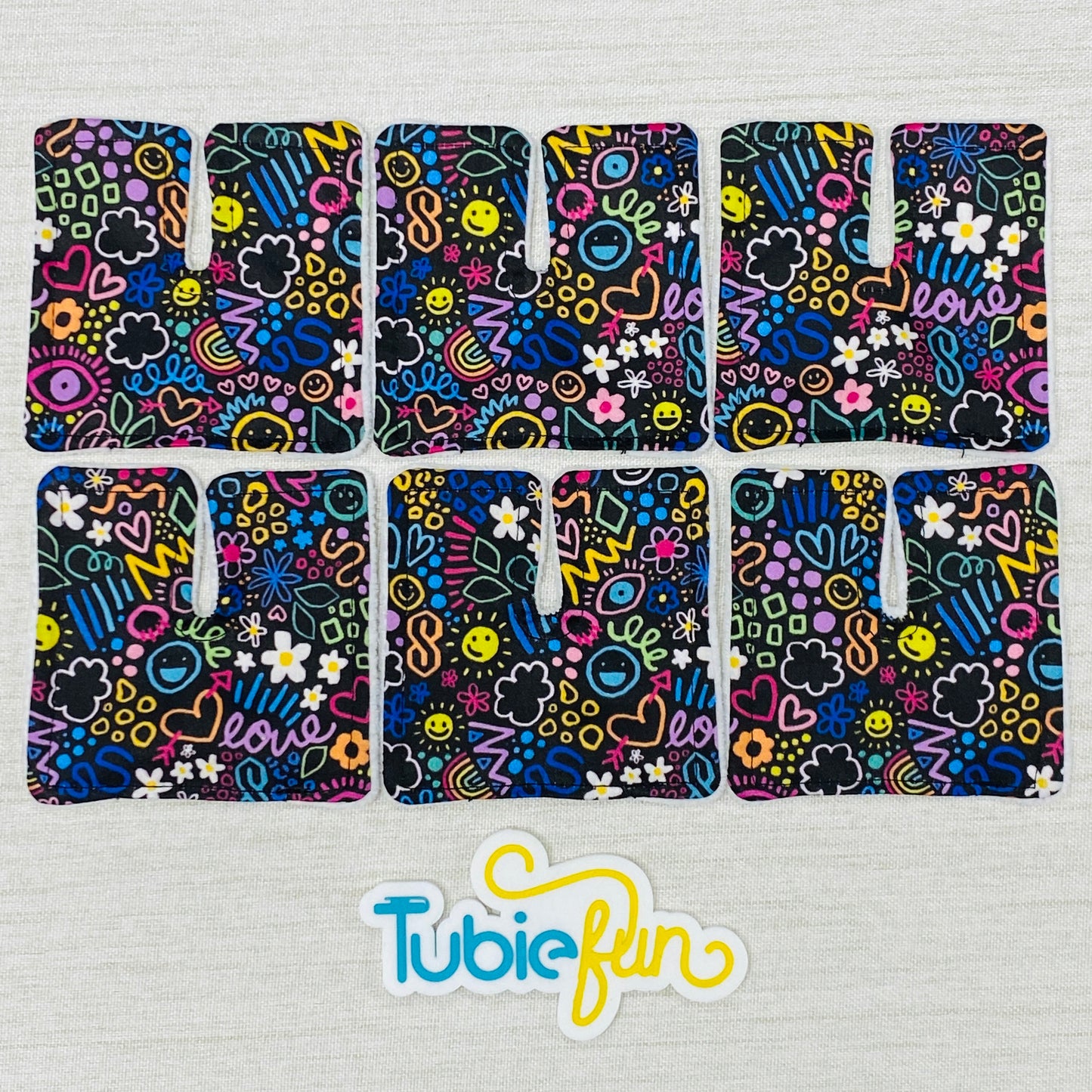 Tracheostomy Pad Cover - Kasey Rainbow Teenage Dream