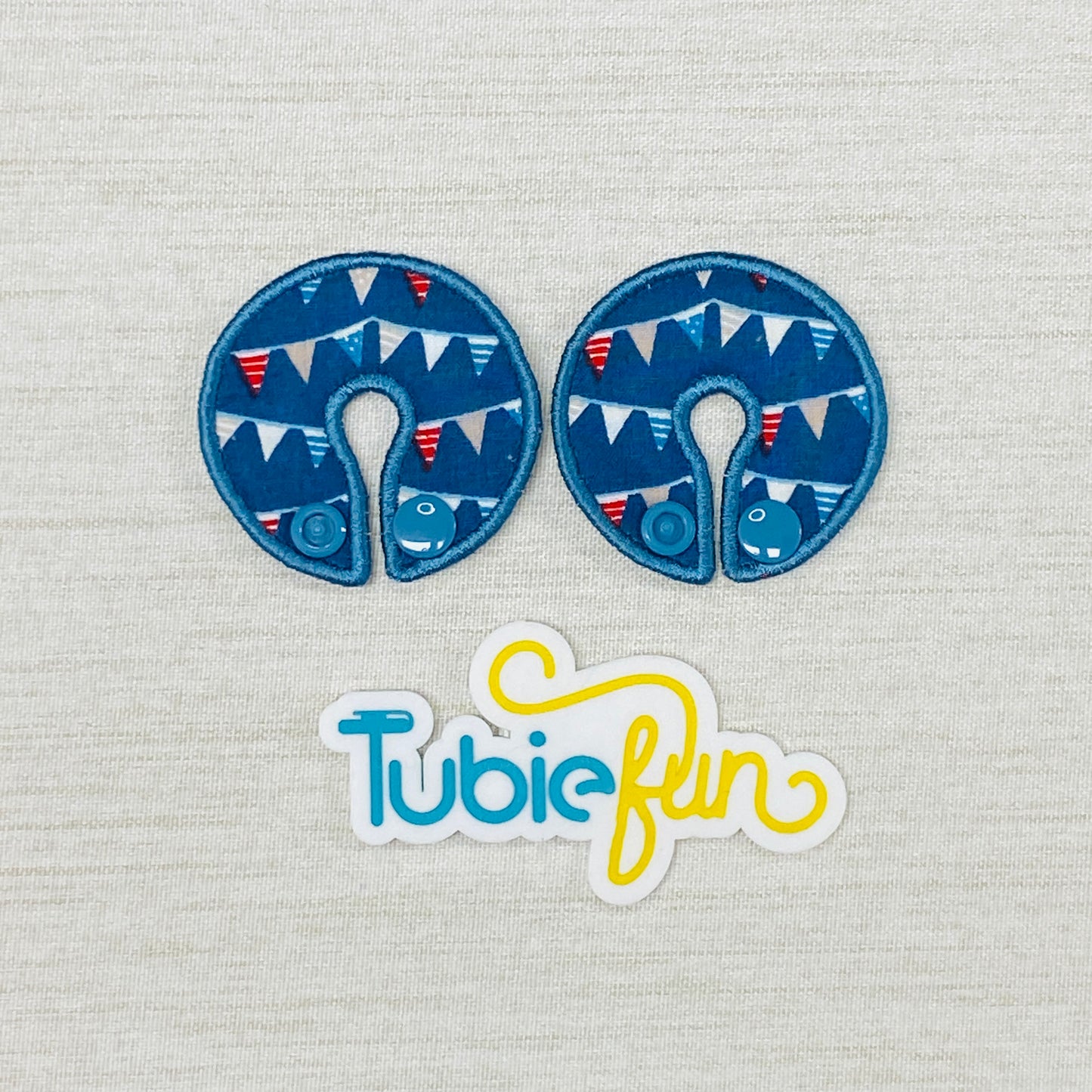 G-Tube Button Pad Cover - Bunting