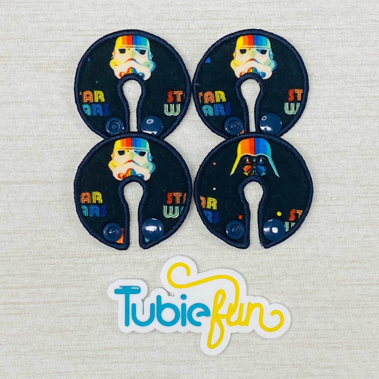 G-Tube Button Pad Cover - Rainbow Helmet