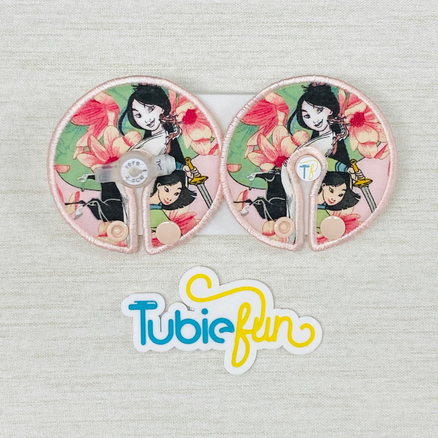 Button Pad Cover Large - Samurai Princess