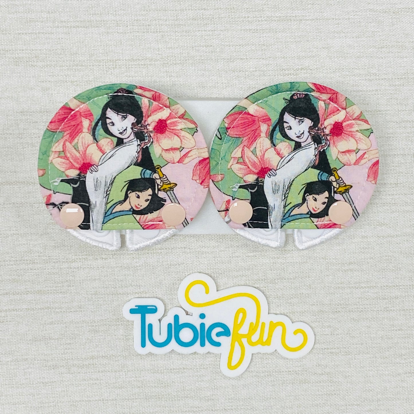 Covered Button Pad - Samurai Princess