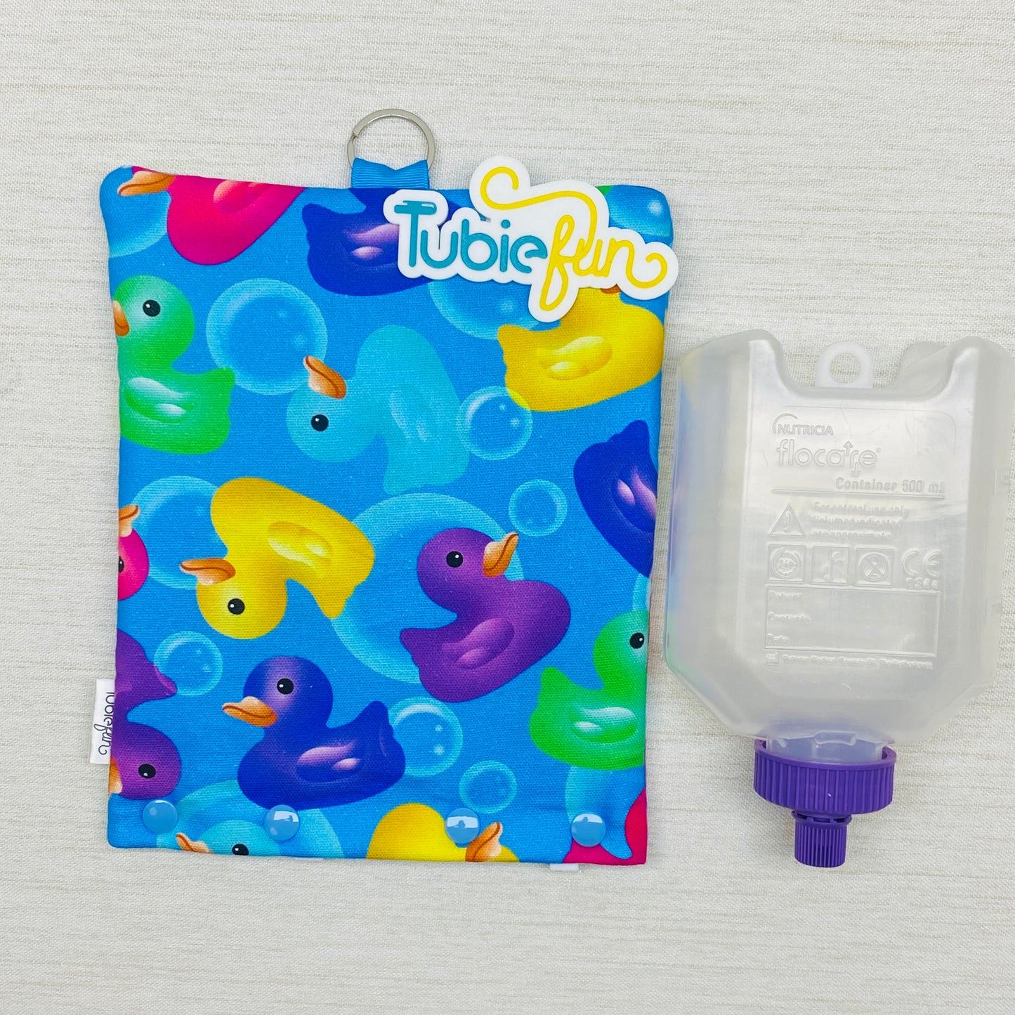 Insulated Milk Bag Suitable for 500ml Flocare Bottle in - Rubber Ducks