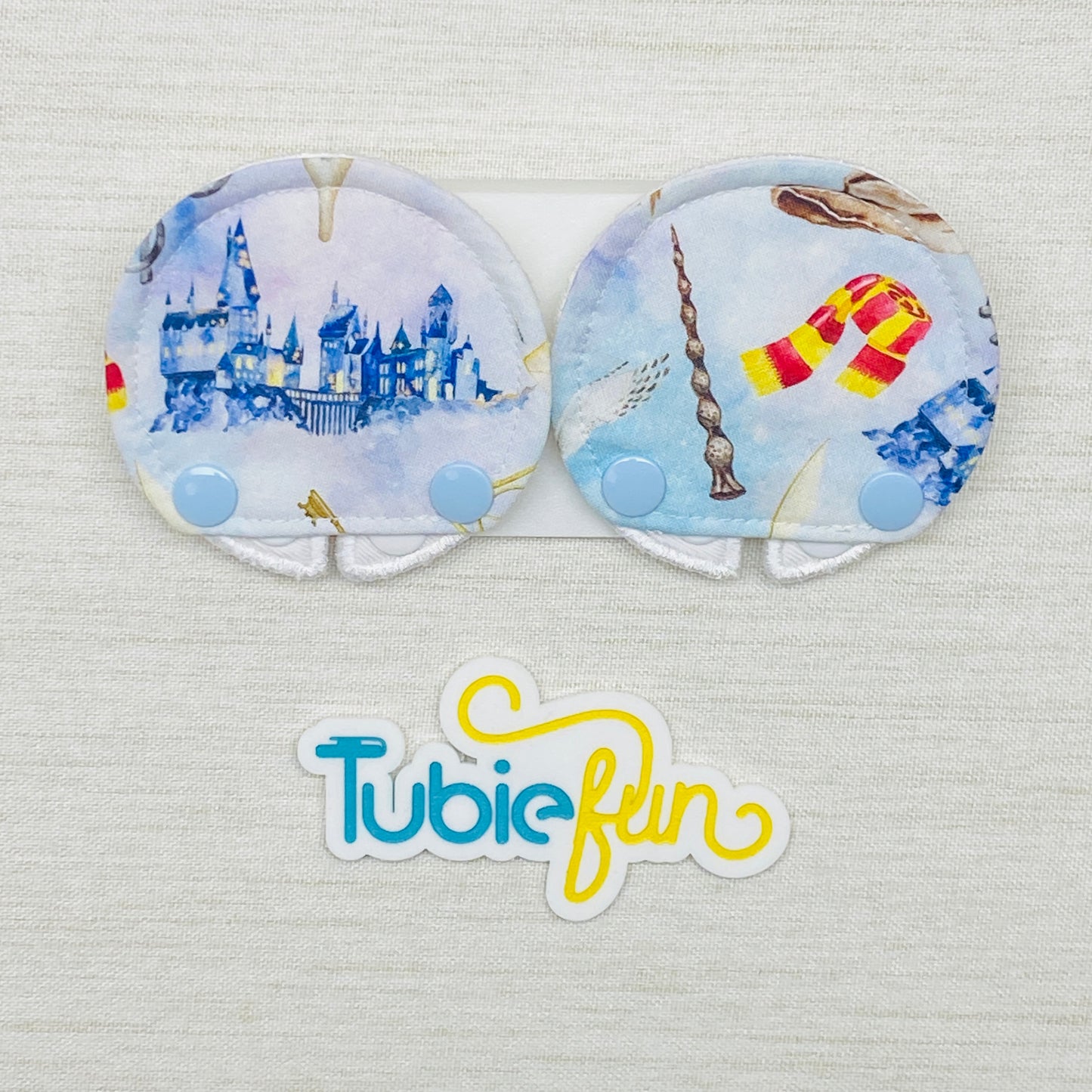 Covered Button Pad - Wizard Items on Blue