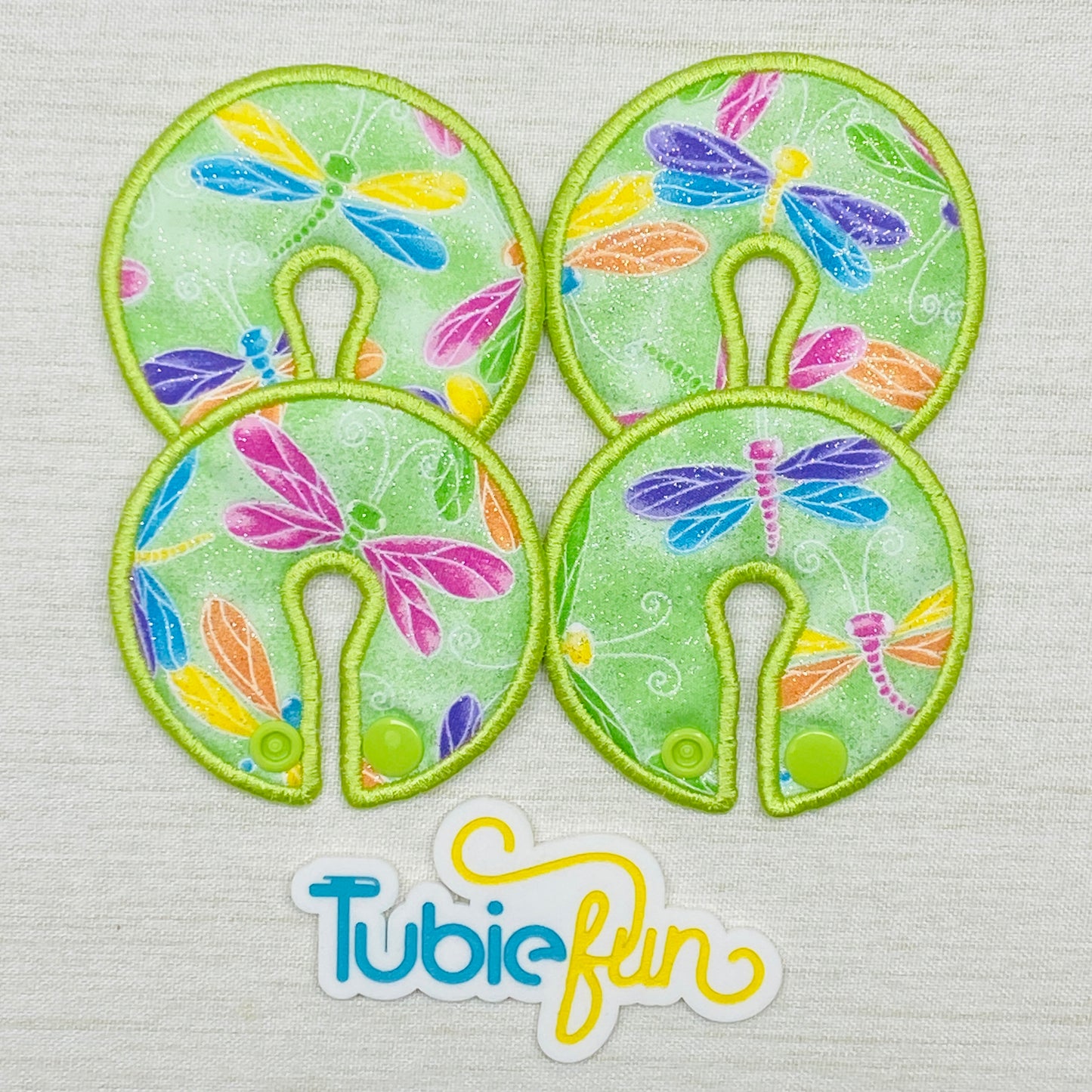 Button Pad Cover Large - Dragonflies