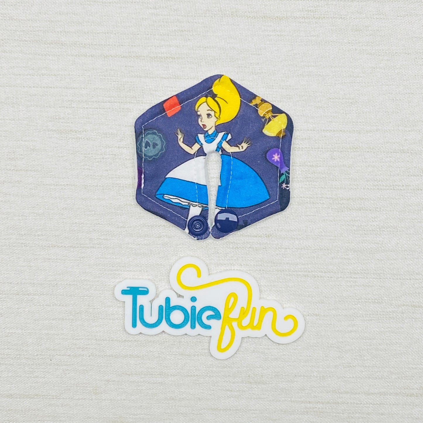 Hexagon G-Tube Button Pad Cover - Wonderland