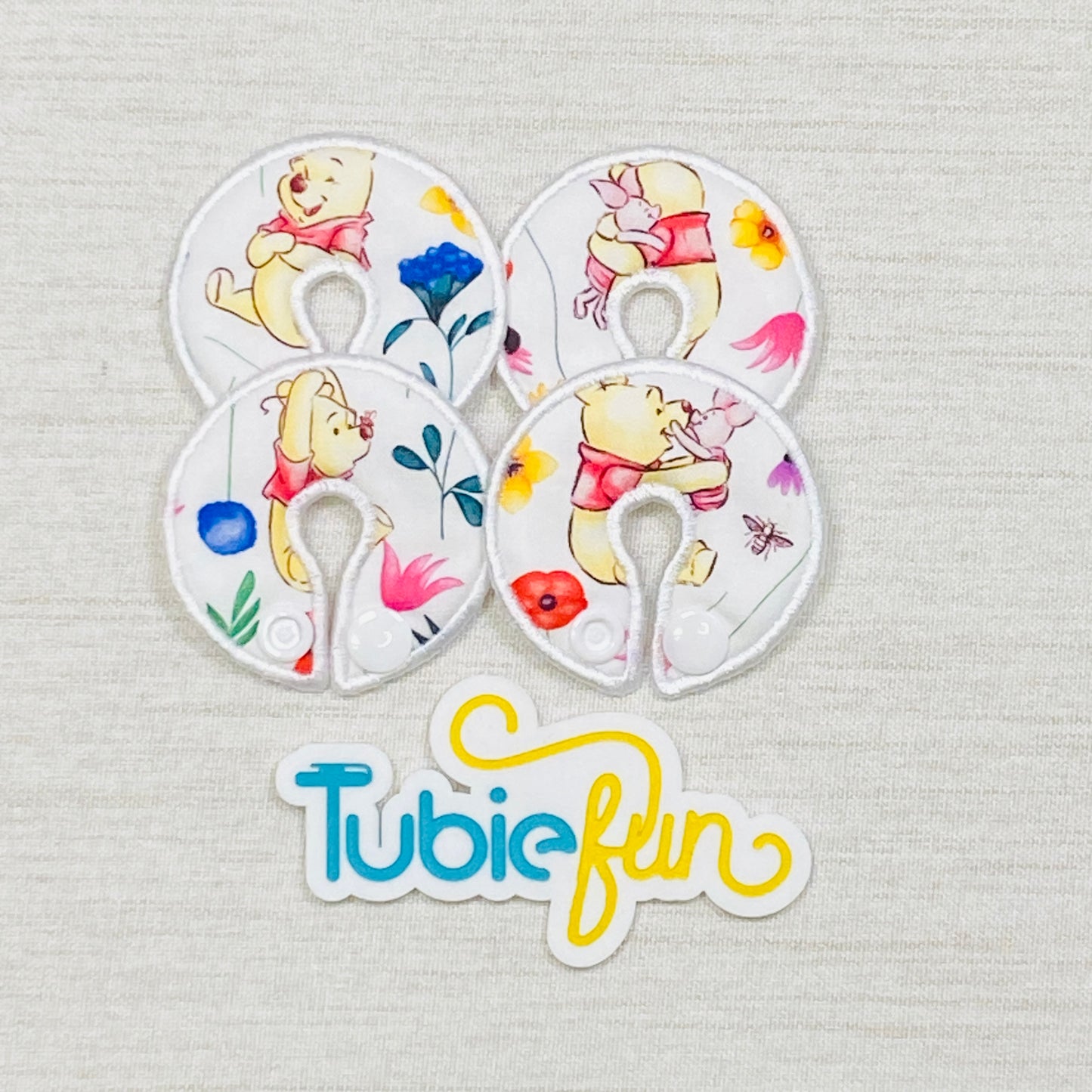 G-Tube Button Pad Cover - Bear and Friends