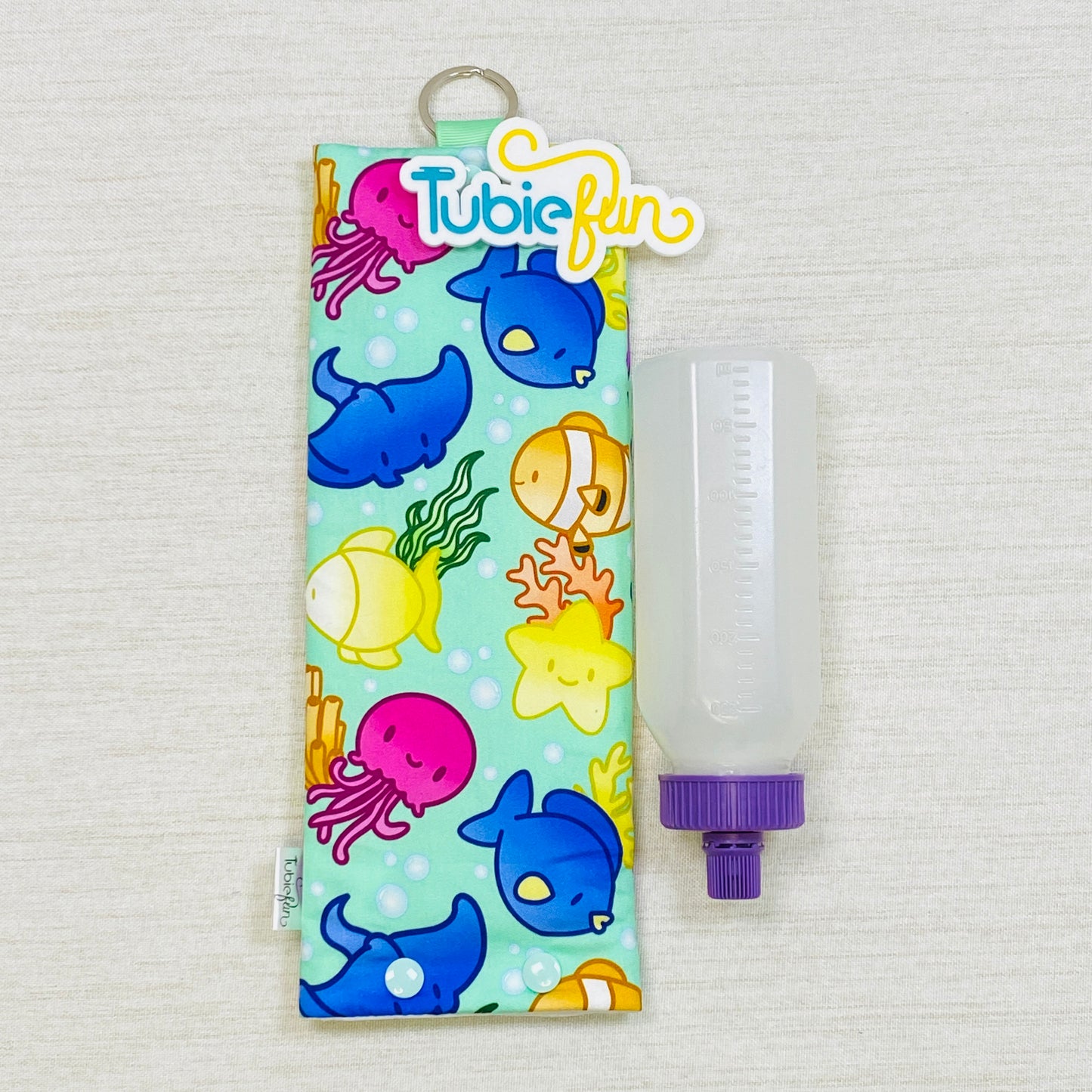 Insulated Milk Bag Suitable for 250ml Bottle in - Sea Animals