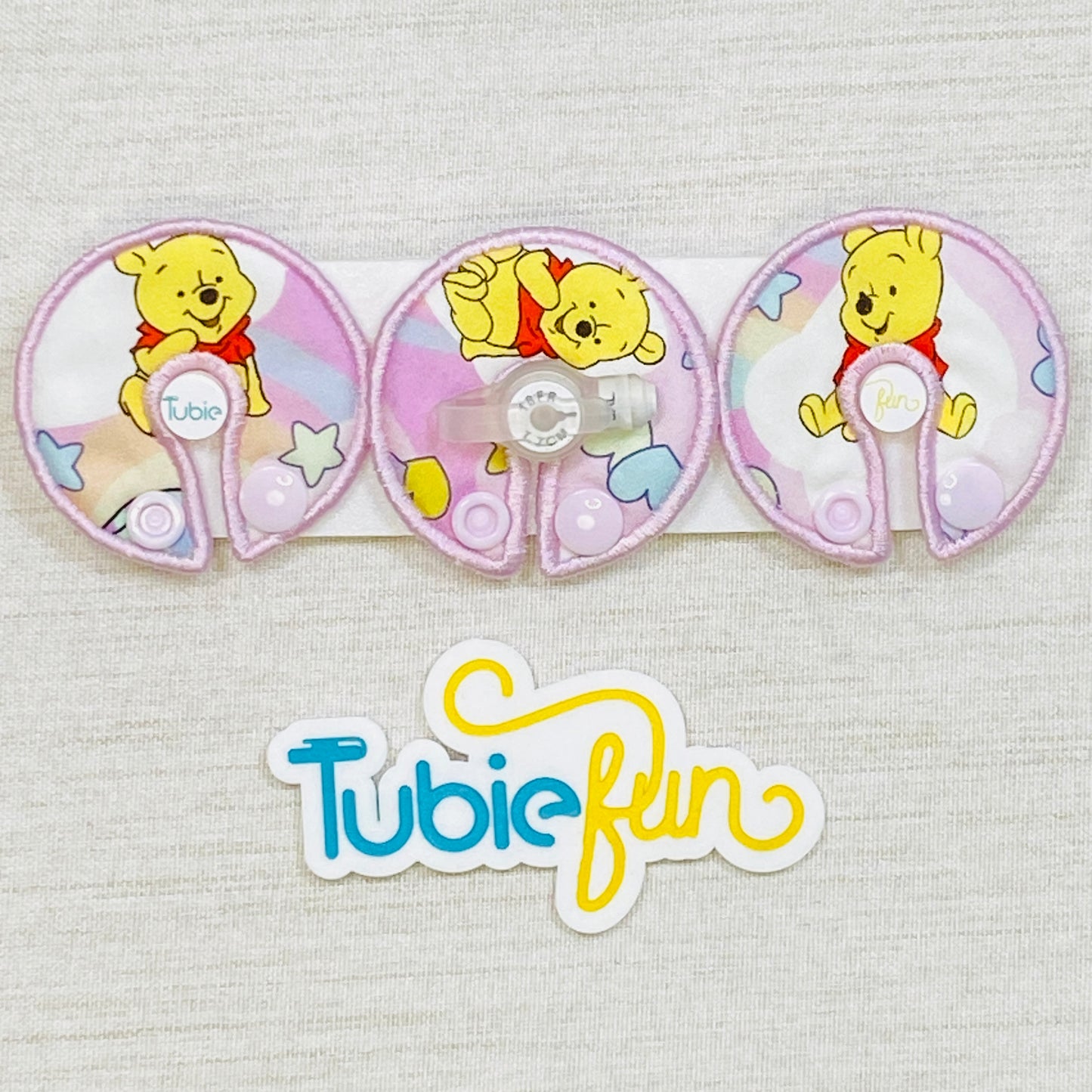 G-Tube Button Pad Cover - Baby Woodland Friends