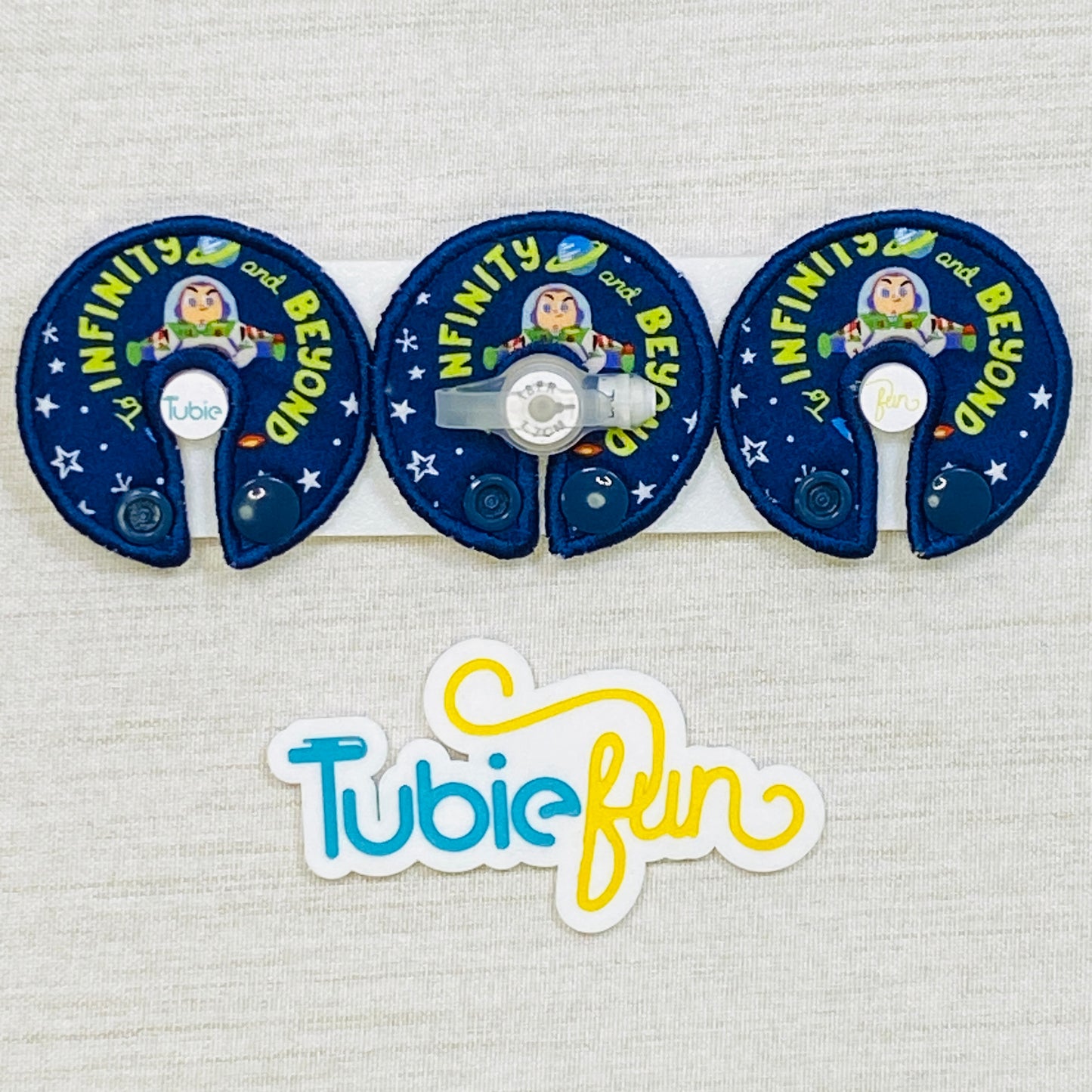 G-Tube Button Pad Cover - Infinity and Beyond
