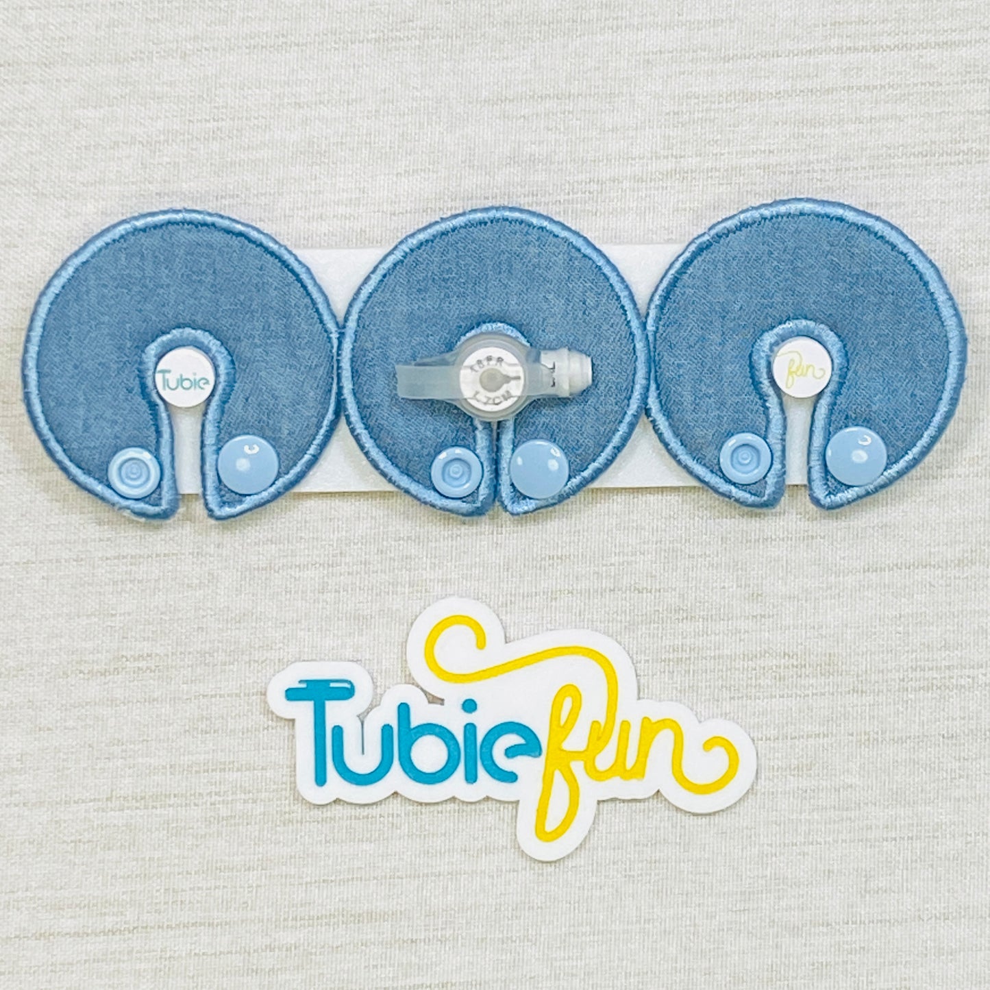 G-Tube Button Pad Cover - Demin